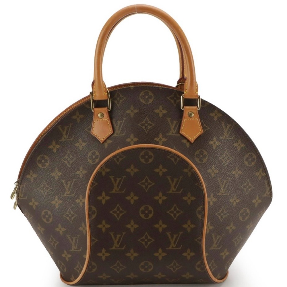 Louis Vuitton Ellipse MM Handbag in Monogram Canvas and Vachetta Leather